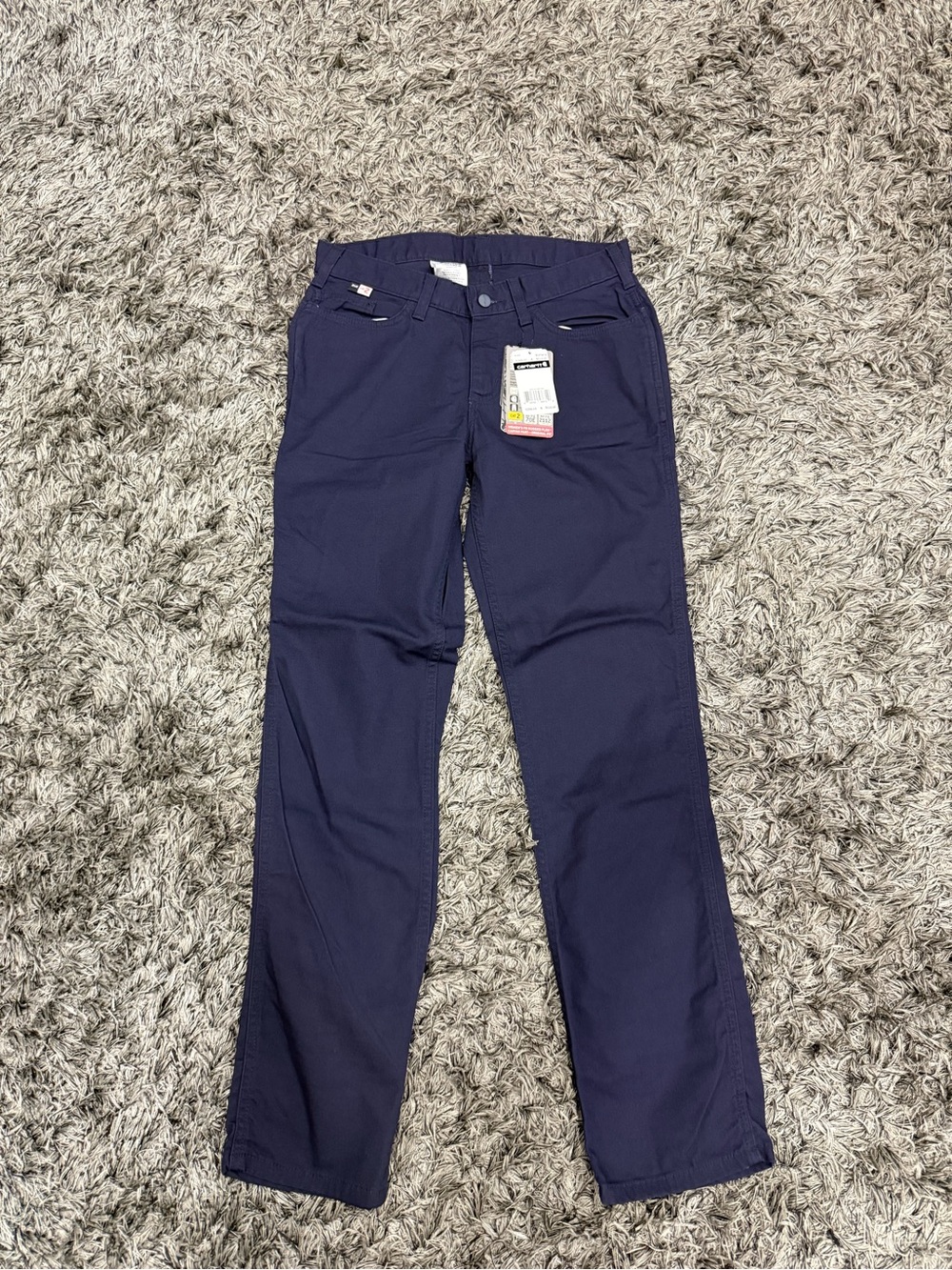 Carhartt Women FR Rugged Flex Canvas Cargo Pants Cat 2 102689-410 Size 6 Reg